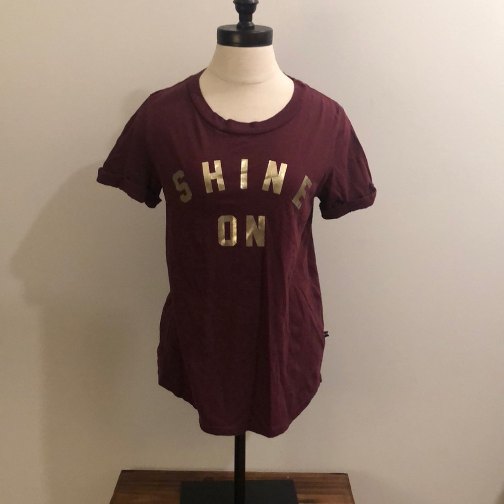 Sol Angeles Shine On Metallic Tee, S